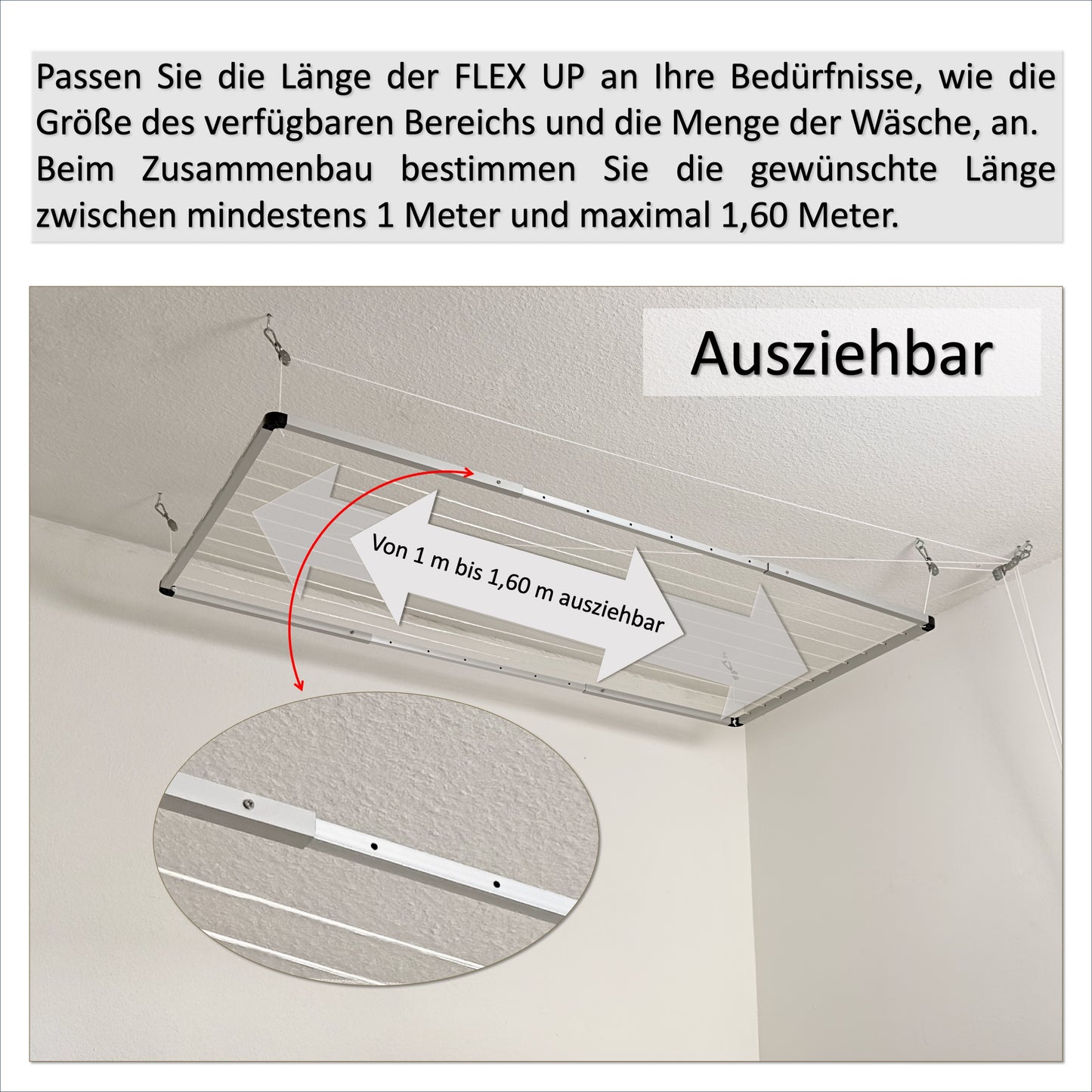 DRY-SMART FLEX UP   | Ausziehbarer Wäschetrockner