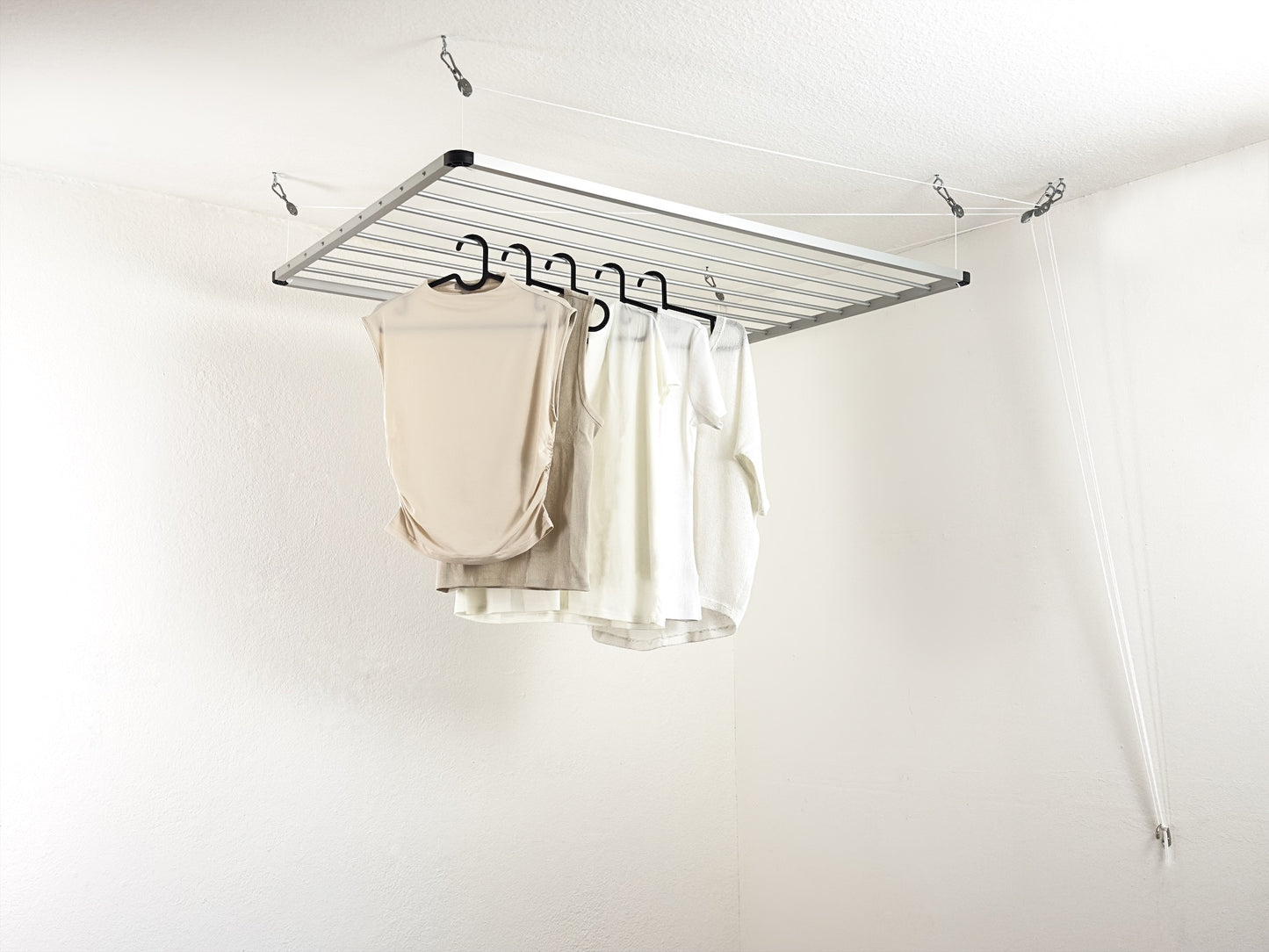 DRY-SMART LIFT    |    Wäschetrockner für die Decke mit 8 Alustangen