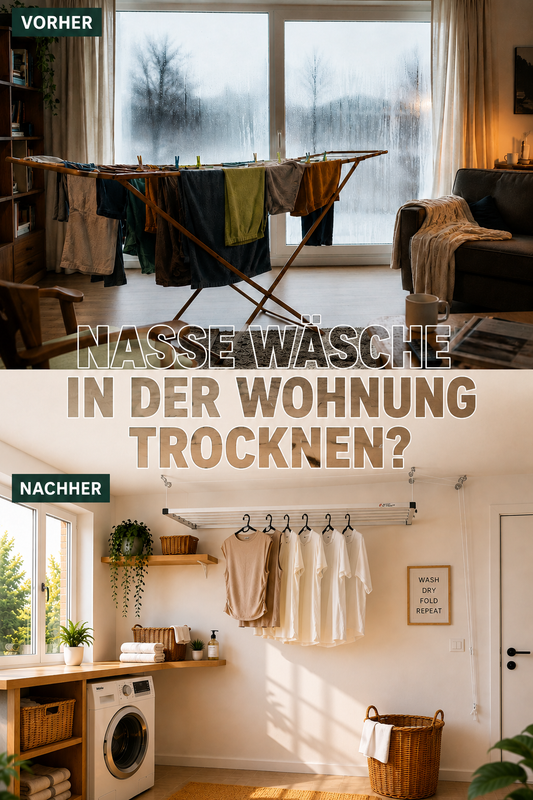 Nasse Wäsche in der Wohnung trocknen?